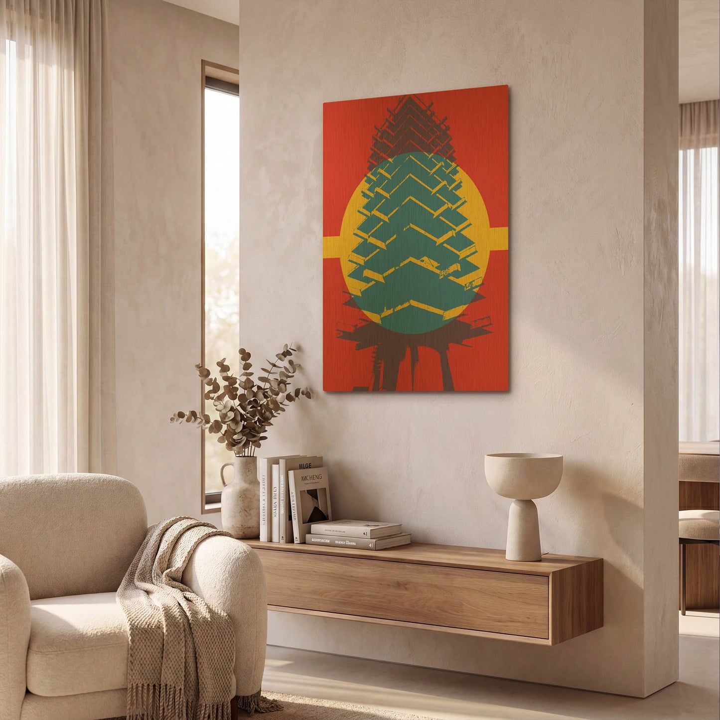 'Architecture' By Gary Williams Gold Metal Wall Art