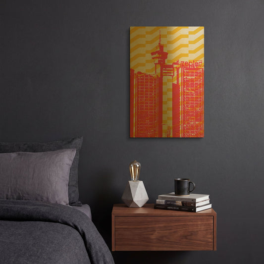 'Architecture 2' By Gary Williams Gold Metal Wall Art
