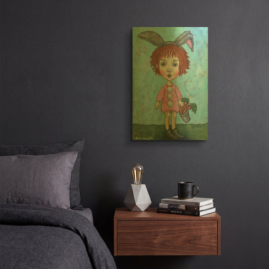 'Carrot Top' By Holly Wojhan Gold Metal Wall Art