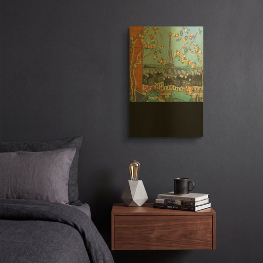 'Eiffel Tower I' By Holly Wojhan Gold Metal Wall Art