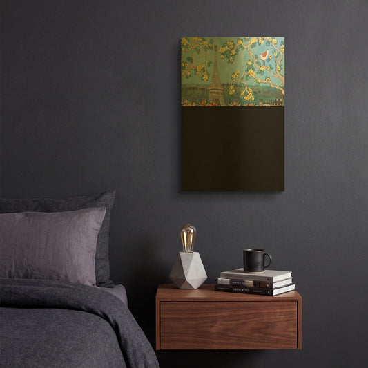 'Eiffel Tower II' By Holly Wojhan Gold Metal Wall Art