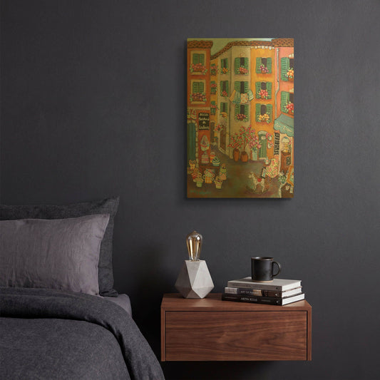 'Vieux Ville' By Holly Wojhan Gold Metal Wall Art