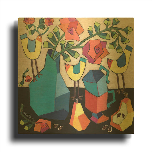 'Morning so Bright' By Holly Wojhan Gold Metal Wall Art