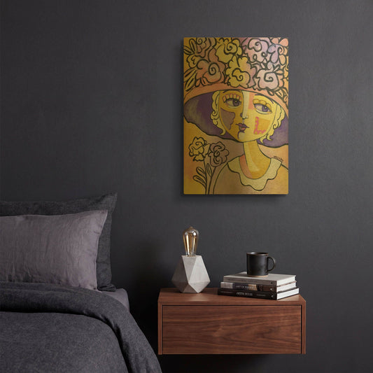 'Golden Lady' By Holly Wojhan Gold Metal Wall Art