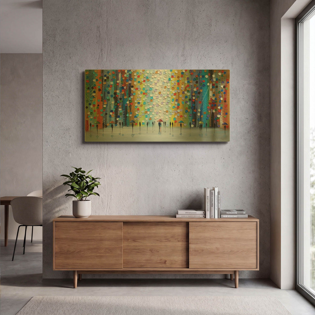 'Rainy Fantasy' By Ekaterina Ermilkina Gold Metal Wall Art