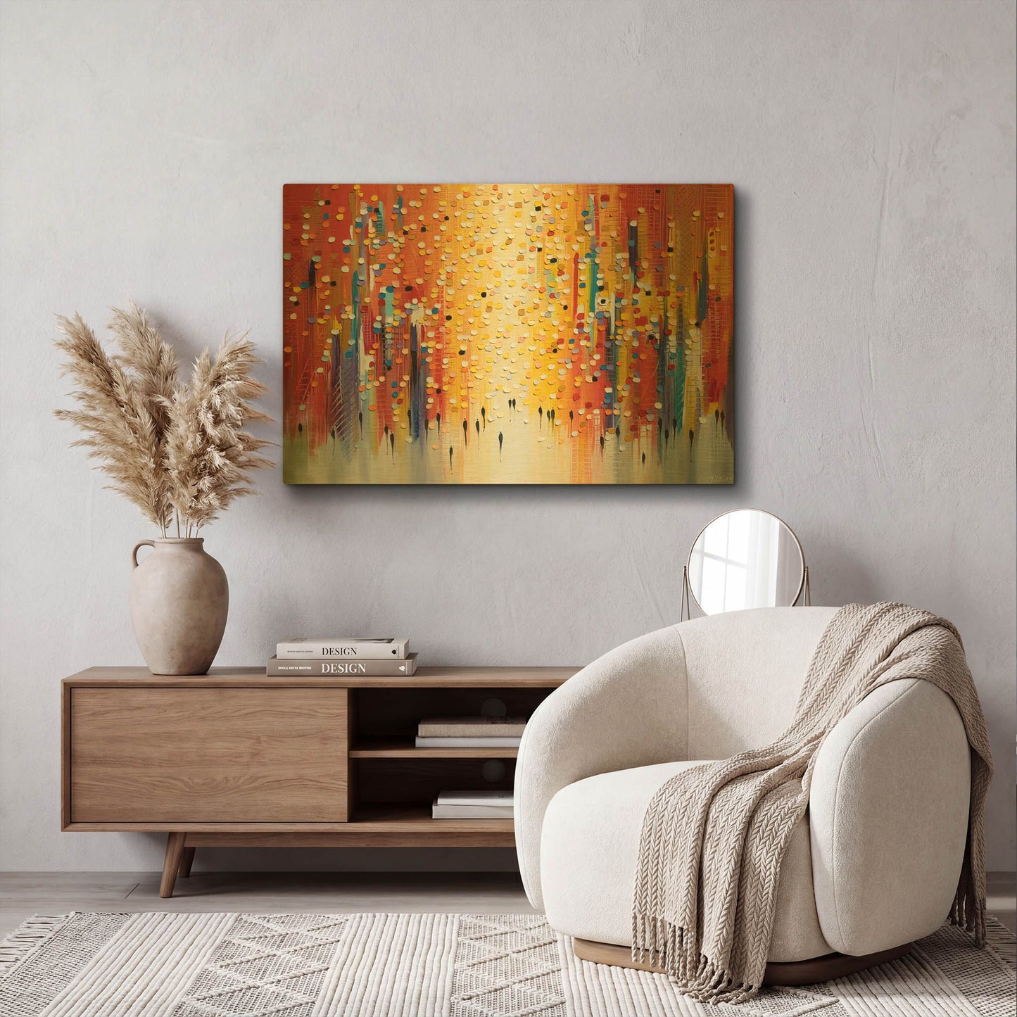 'Sunset Sky' By Ekaterina Ermilkina Gold Metal Wall Art