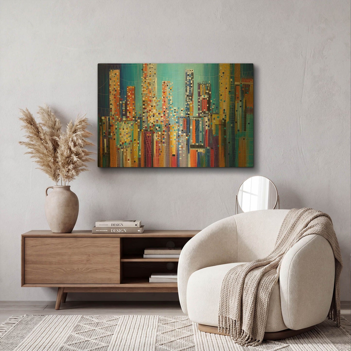 'Urban Core' By Ekaterina Ermilkina Gold Metal Wall Art