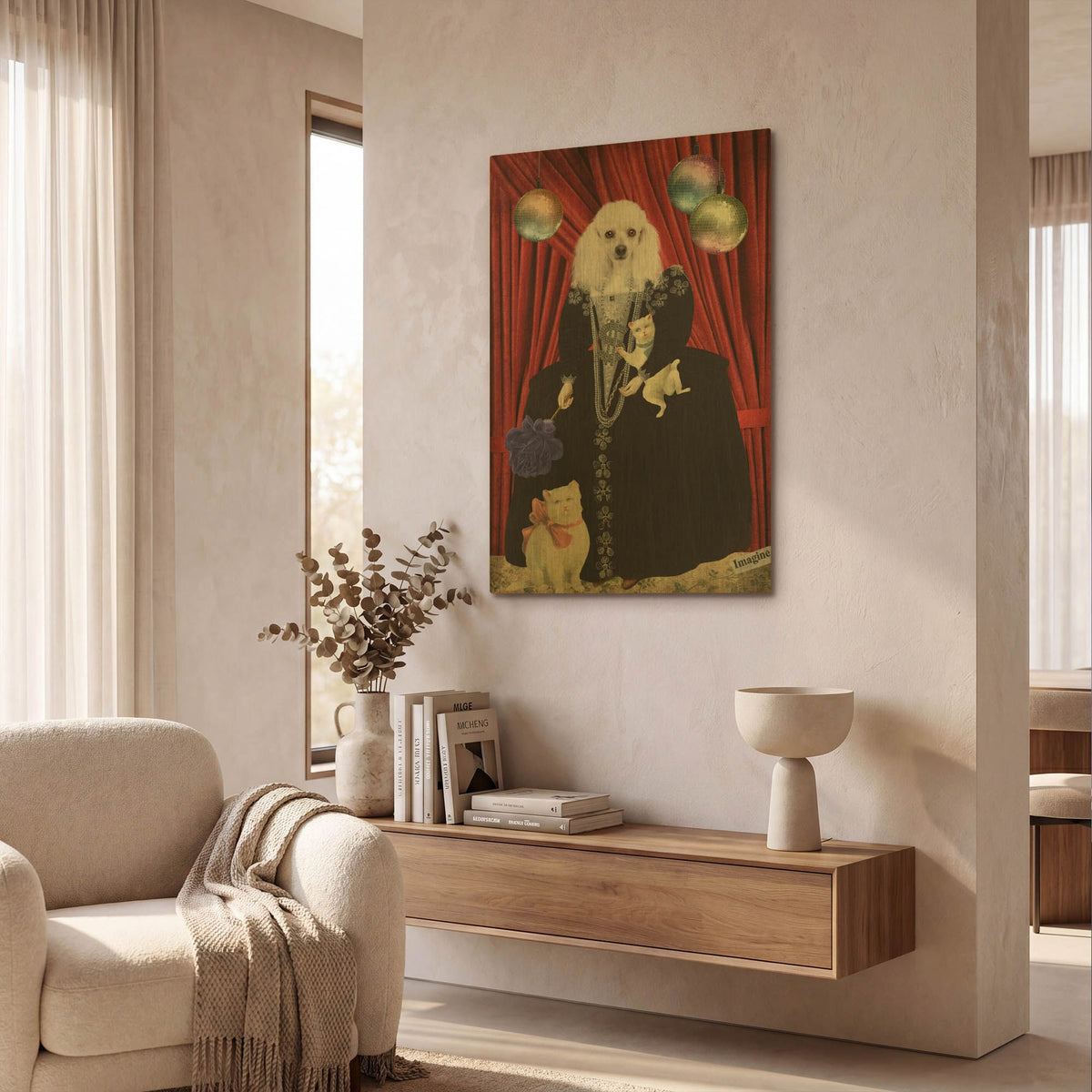 'Jezebel' By Elo Marc Gold Metal Wall Art