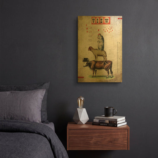 'Together' By Elo Marc Gold Metal Wall Art