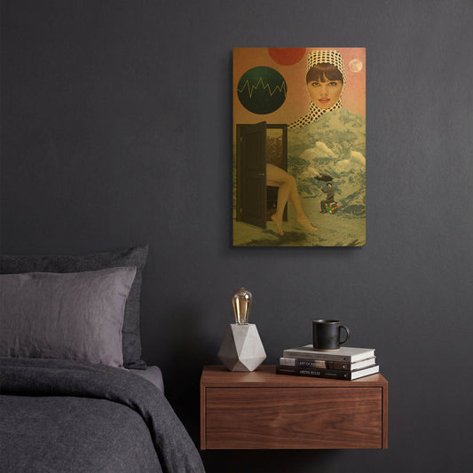 'Beyond The Unknown' By Elo Marc Gold Metal Wall Art