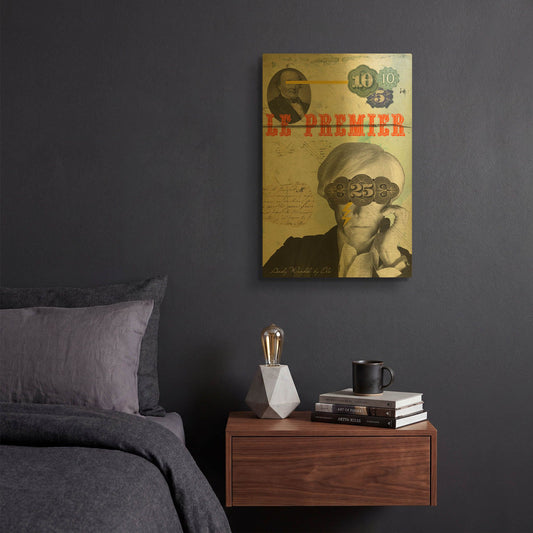 'Andy' By Elo Marc Gold Metal Wall Art