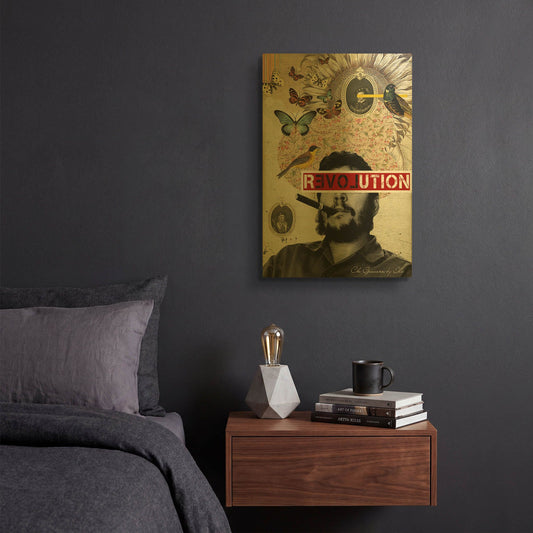 'Che' By Elo Marc Gold Metal Wall Art