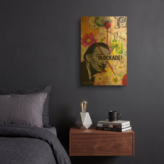 'Dali' By Elo Marc Gold Metal Wall Art