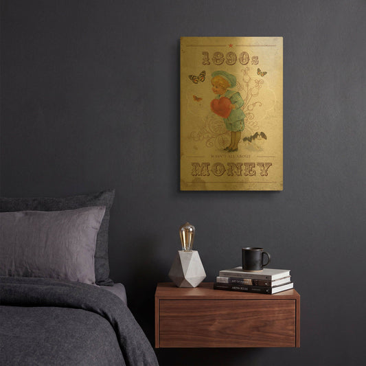 '1890' By Elo Marc Gold Metal Wall Art
