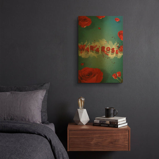 'War And Roses' By Elo Marc Gold Metal Wall Art