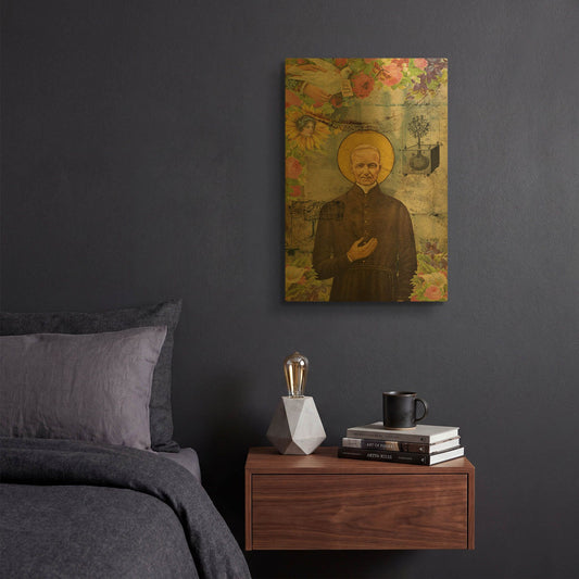 'The Holy Father' By Elo Marc Gold Metal Wall Art