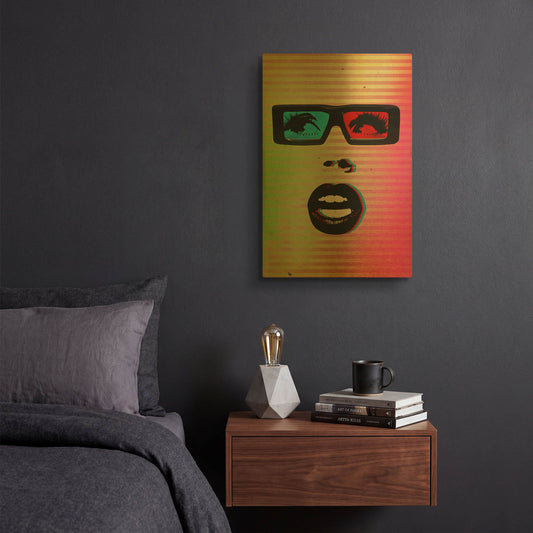 '3D' By Elo Marc Gold Metal Wall Art