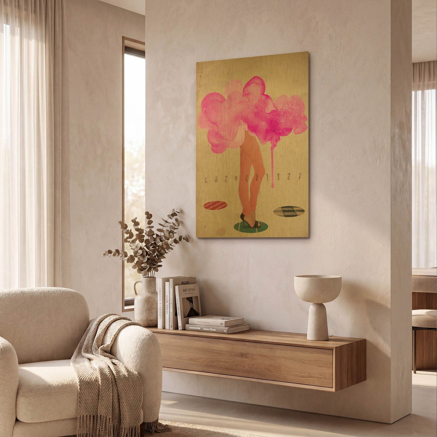 'As It Goes' By Elo Marc Gold Metal Wall Art