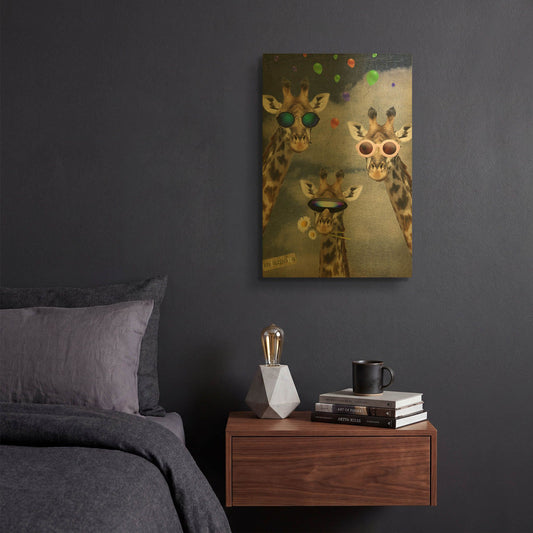 'Lets Take A Sellfie' By Elo Marc Gold Metal Wall Art