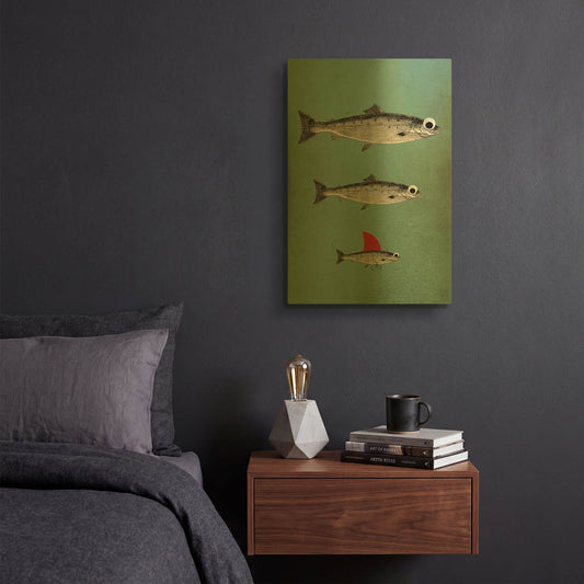'Surviving' By Elo Marc Gold Metal Wall Art