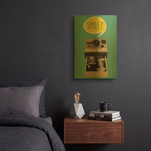 'Smile' By Elo Marc Gold Metal Wall Art