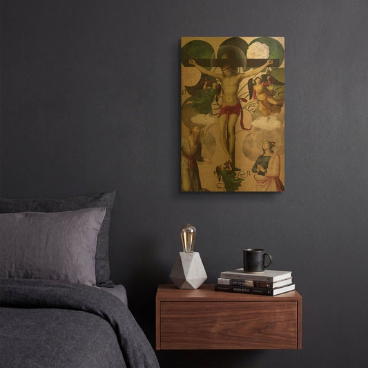 'Re-Birth' By Elo Marc Gold Metal Wall Art