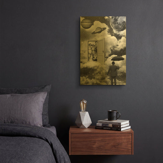 'Heaven' By Elo Marc Gold Metal Wall Art