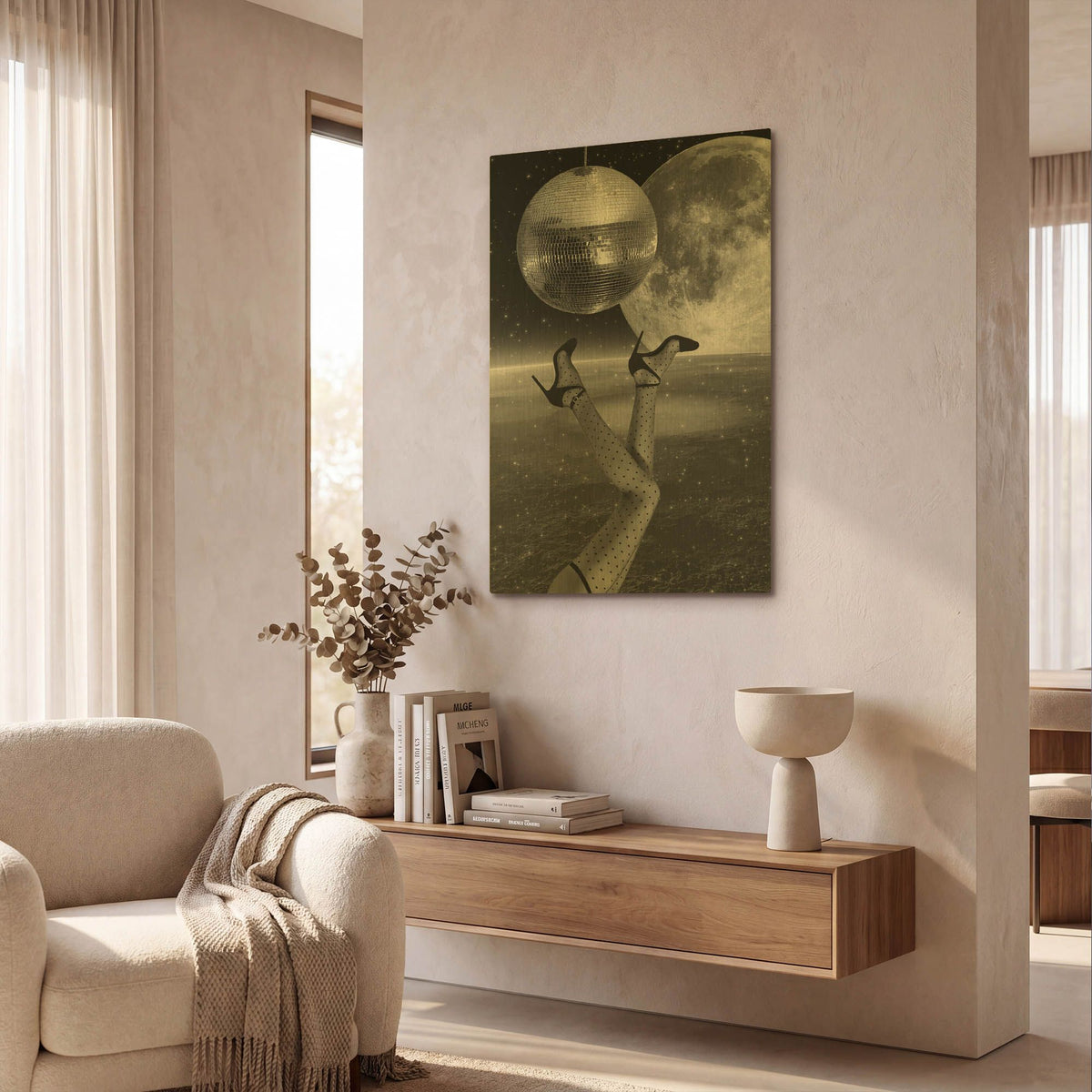 'Hangin' By Elo Marc Gold Metal Wall Art