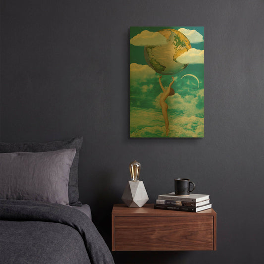 'Unashamed' By Elo Marc Gold Metal Wall Art
