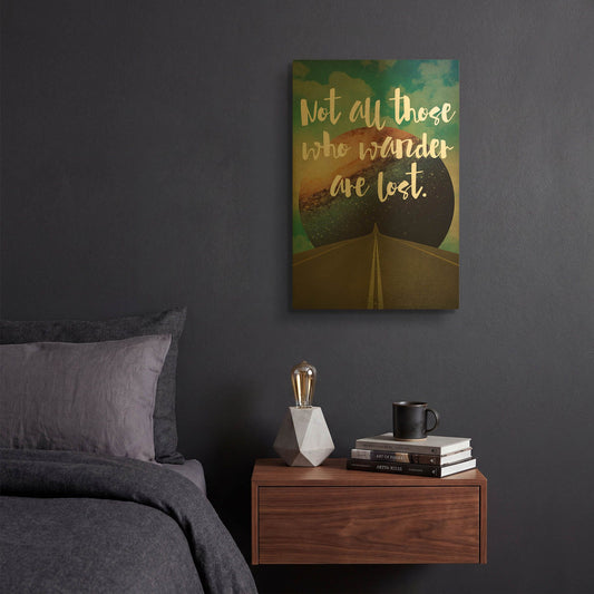 'Not All Those' By Elo Marc Gold Metal Wall Art