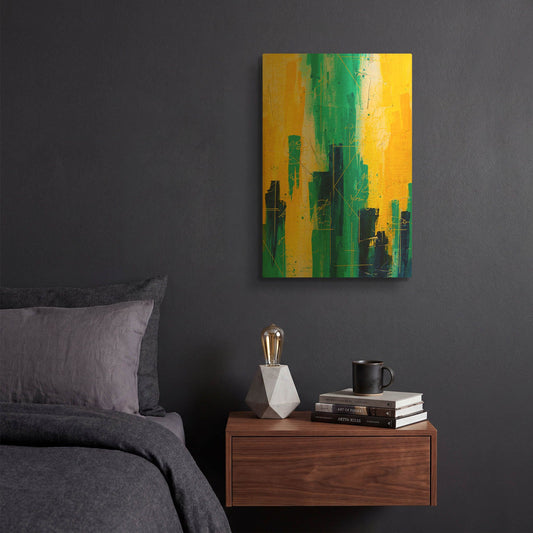 'Apostasy I' By Hanna Bruer Gold Metal Wall Art