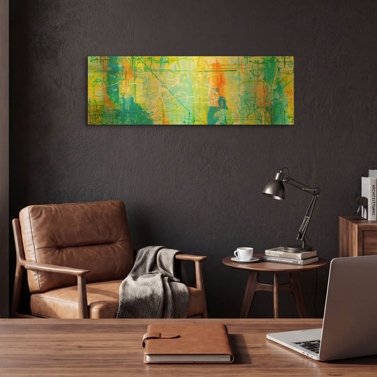 'Border Form' By Hanna Bruer Gold Metal Wall Art