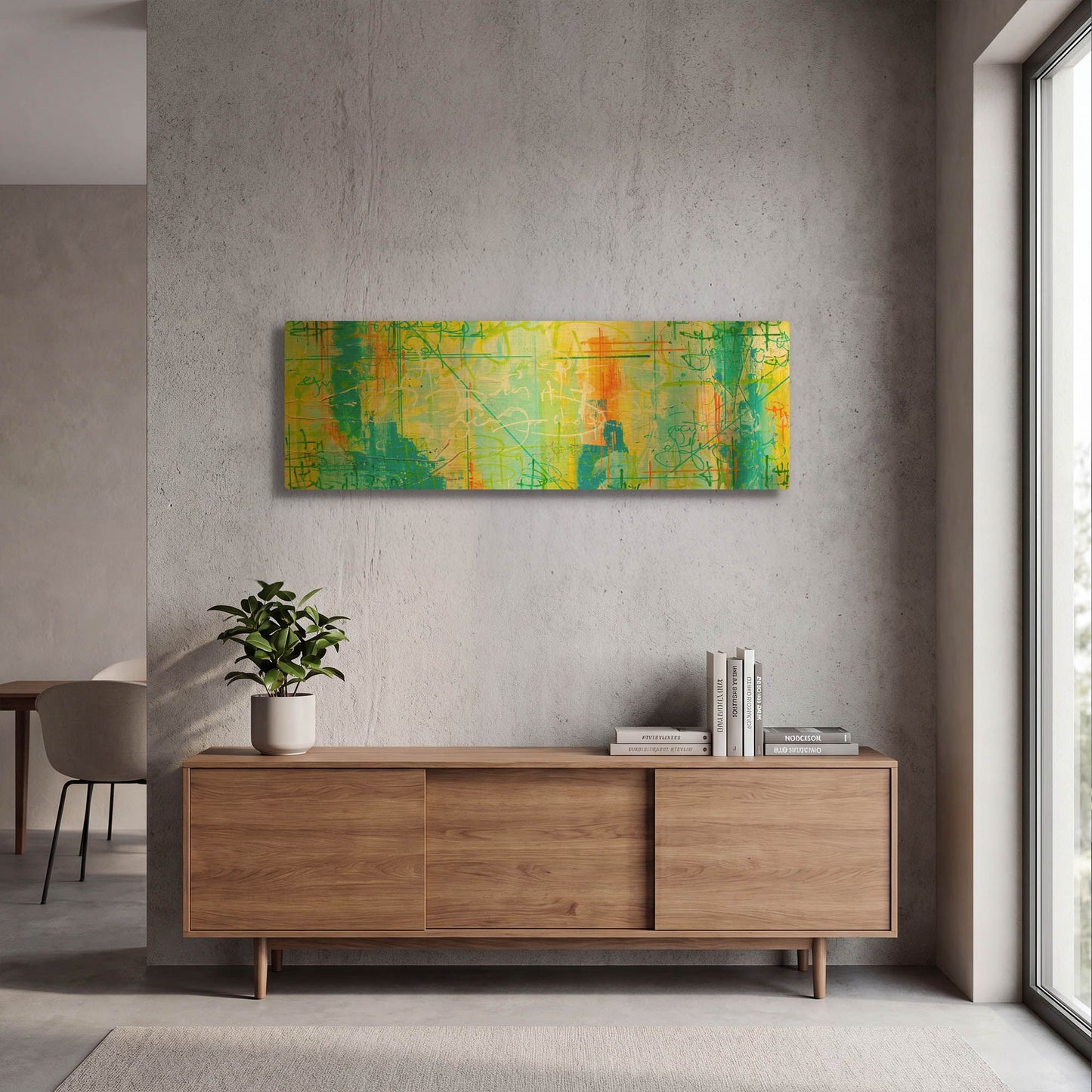'Border Form' By Hanna Bruer Gold Metal Wall Art