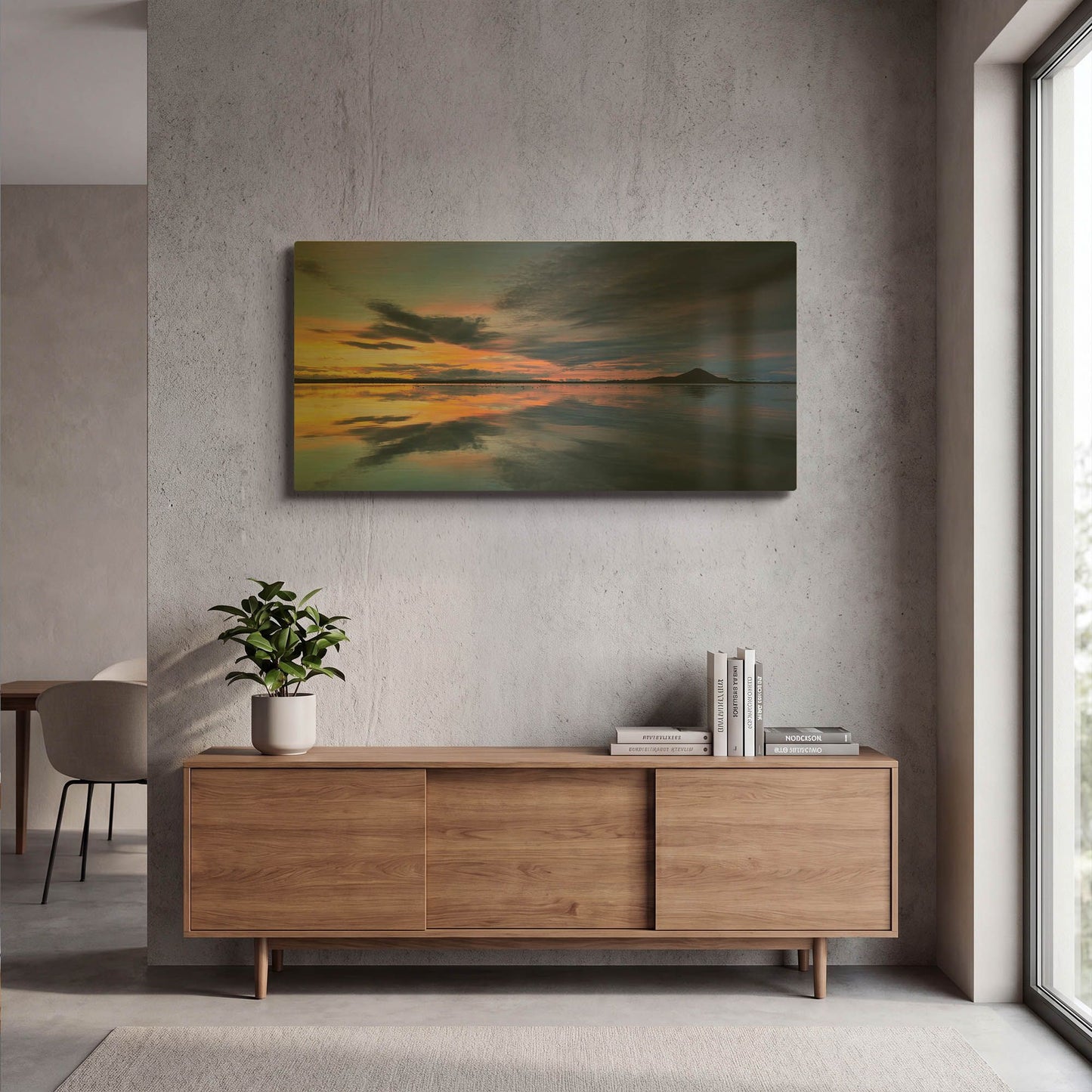'Lake Myvatn Reflections' By Andy Mumford Gold Metal Wall Art
