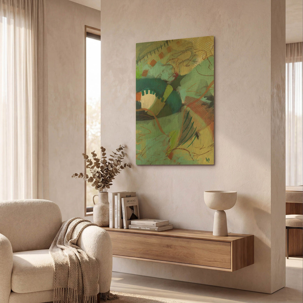 'Changes' By Ann Thompson Nemcosky Gold Metal Wall Art