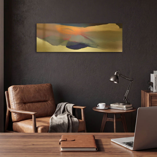 'Embrace 2' By Bassmi Ibrahim Gold Metal Wall Art