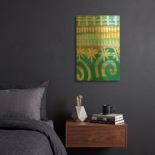 'LW1979' By Linda Woods Gold Metal Wall Art
