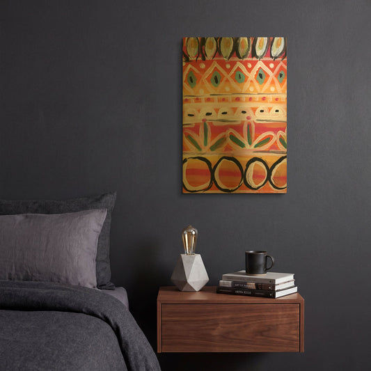 'LW1982' By Linda Woods Gold Metal Wall Art