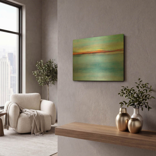 'Light' By Cora Niele Gold Metal Wall Art