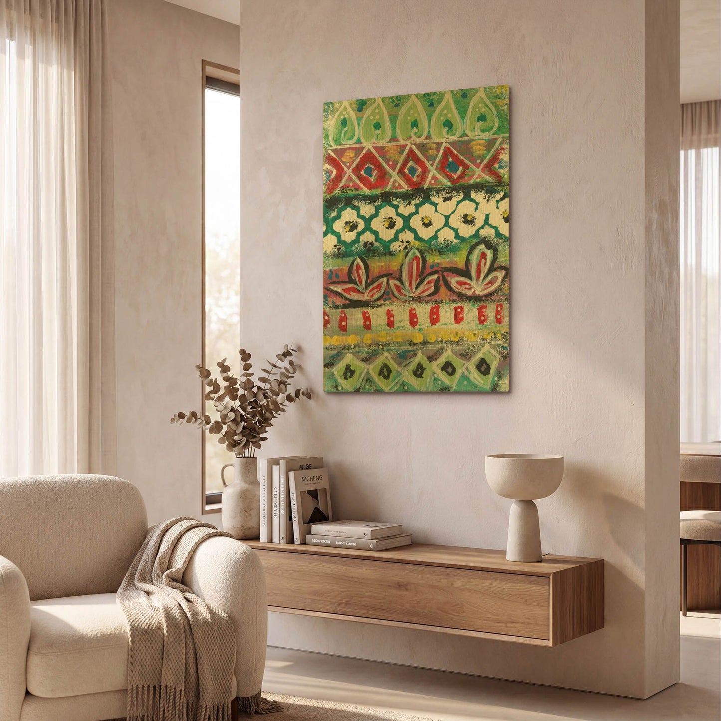 'LW2011' By Linda Woods Gold Metal Wall Art