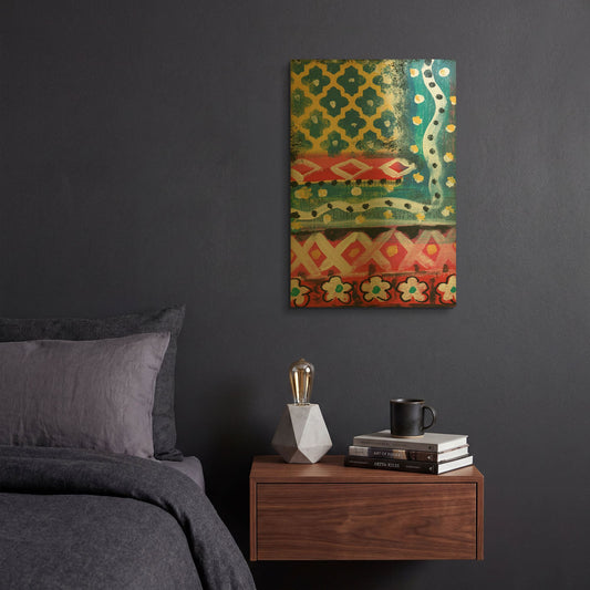 'LW2013' By Linda Woods Gold Metal Wall Art