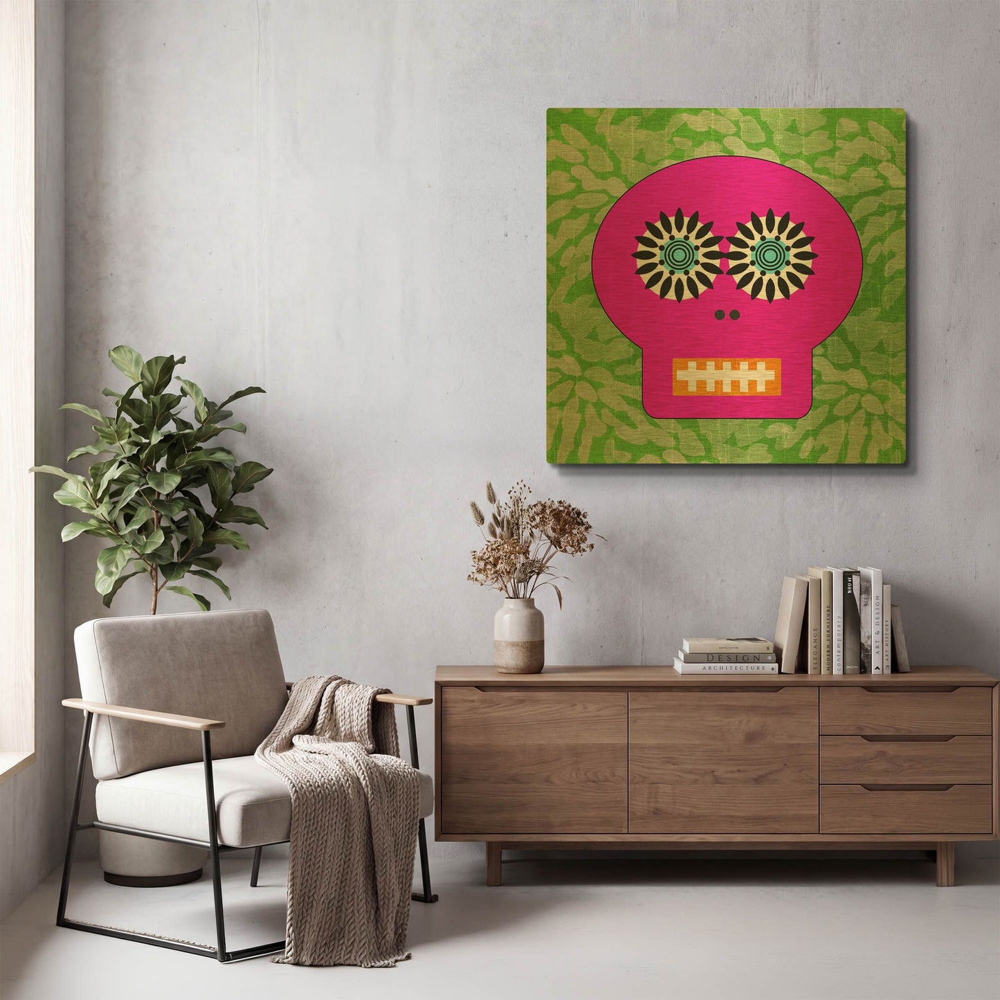 'LW2758' By Linda Woods Gold Metal Wall Art