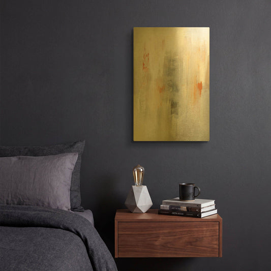 'Far And Away' By Ilana Greenberg Gold Metal Wall Art