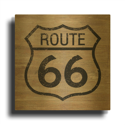 'LW3598' By Linda Woods Gold Metal Wall Art