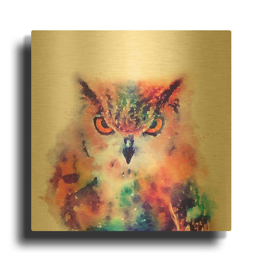 'The Wise Ii' By Jacqueline Maldonado Gold Metal Wall Art