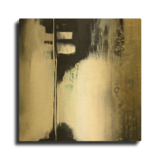 'Black And White Drama' By Karen Hale Gold Metal Wall Art