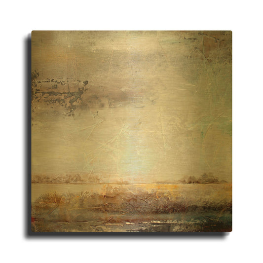 'Contemporary Experience' By Karen Hale Gold Metal Wall Art