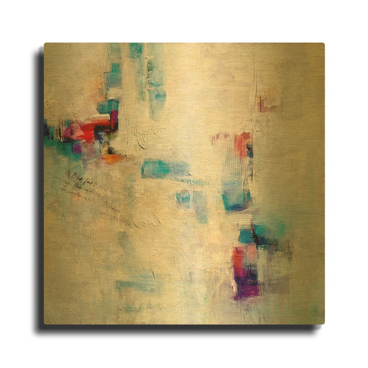 'Conversation' By Karen Hale Gold Metal Wall Art