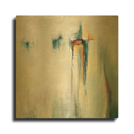 'Hazy Shades' By Karen Hale Gold Metal Wall Art