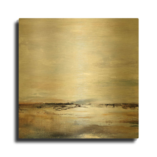 'Take A Breath' By Karen Hale Gold Metal Wall Art